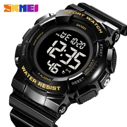 SKMEI Sports Men's Wrsitwatch Luxury Metronome High Volume Countdown Stopwatch Digital Watch Mitary Waterproof Watches for Man