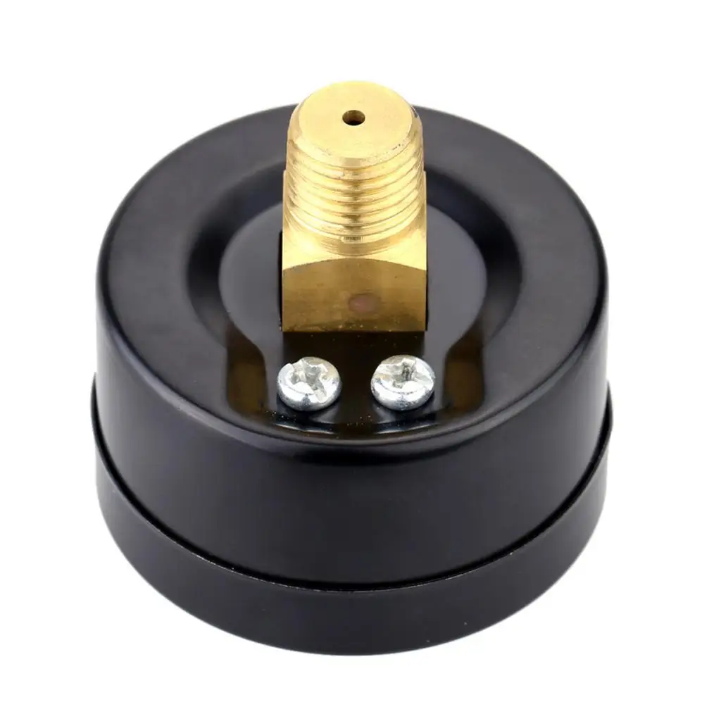 Vacuum Pressure Manometer Black Double Scale Hydraulic Gauge Mini Size for Water Oil Air Measurement