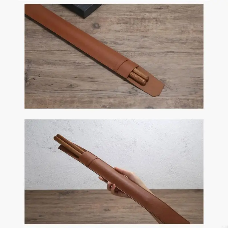 PU Leather Portable Drumsticks Storage Waterproof Drum Bag Dustproof Storage Bag Drumstick