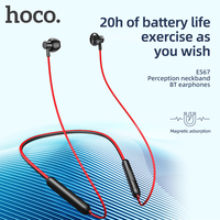 HOCO ES67 Wireless Neckband Earphones In Ear Headphone Bluetooth 5.3 Sport Running Music Soft Skin Friendly Headset With Mic