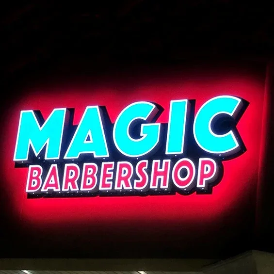 addressable led channel letter Commercial Outdoor Advertising Sign Front Illuminated Trim Face lit LED Acrylic Letter Sign Board