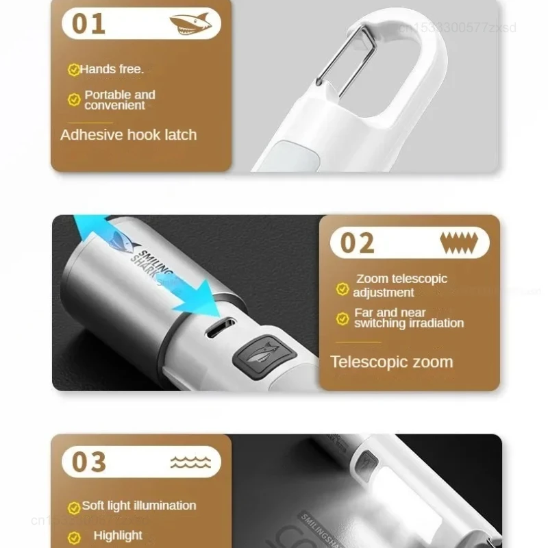 Xiaomi Outdoor Strong Lights torcia da campeggio emergenza domestica ad alta luminosità multifunzionale ricaricabile con luce laterale