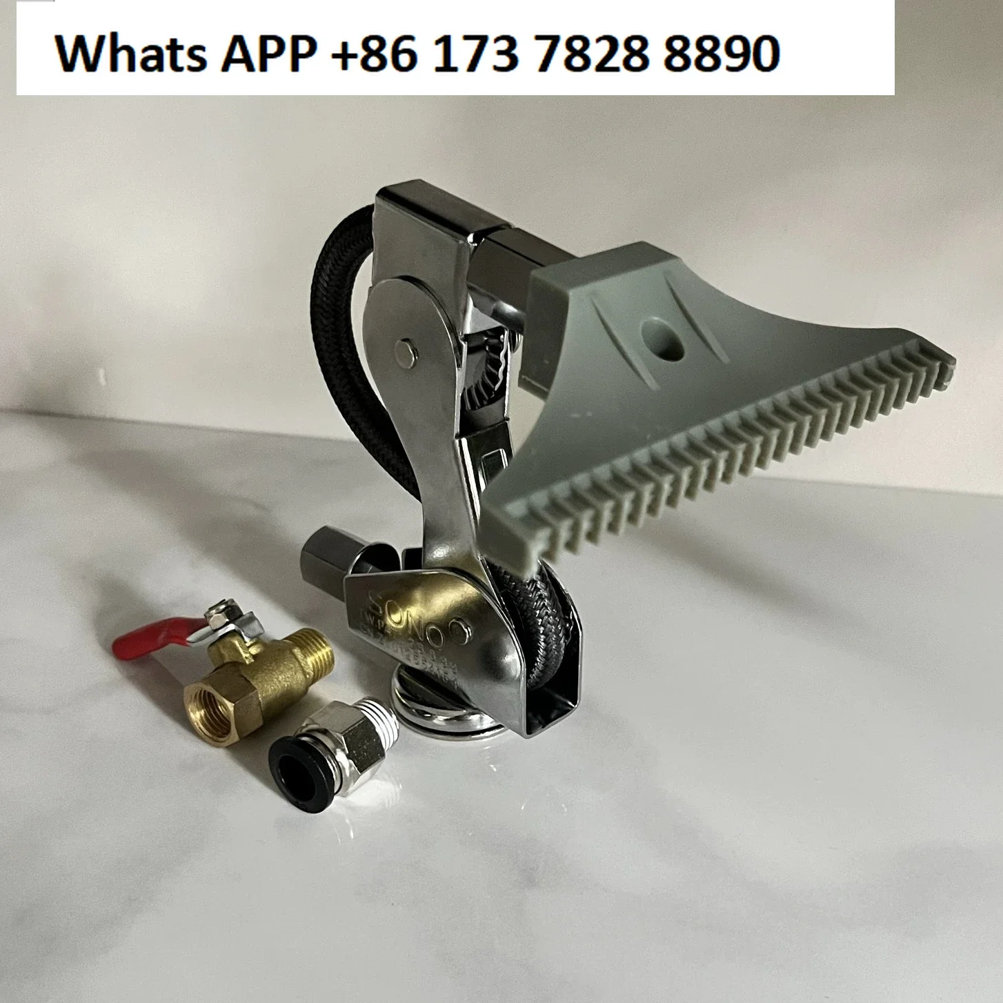 Porous blowing gun, fixed with magnetic seat, adjustable angle,  molding machine mold blowing head air knife