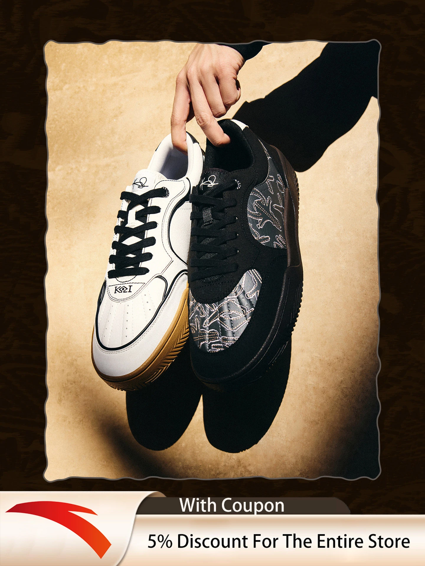 ANTA Male Irving board shoes HELA TRIBE casual basketball cultural shoes