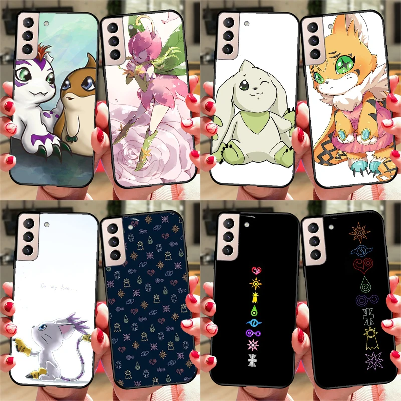 Digimon Digi Crests Case For Samsung Galaxy S23 S22 Ultra S20 FE S21 Ultra Note 20 S8 S9 S10 Note 10 Plus Coque