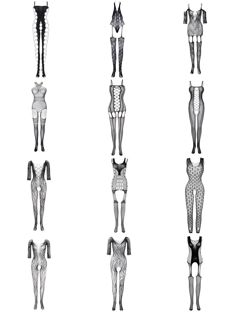 2025 New Male Underwear Exotic Erotic Full Body Stockings Mesh Jumpsuits Adult Women Fashion Sleepwear Gay Sexiest Bodysuit