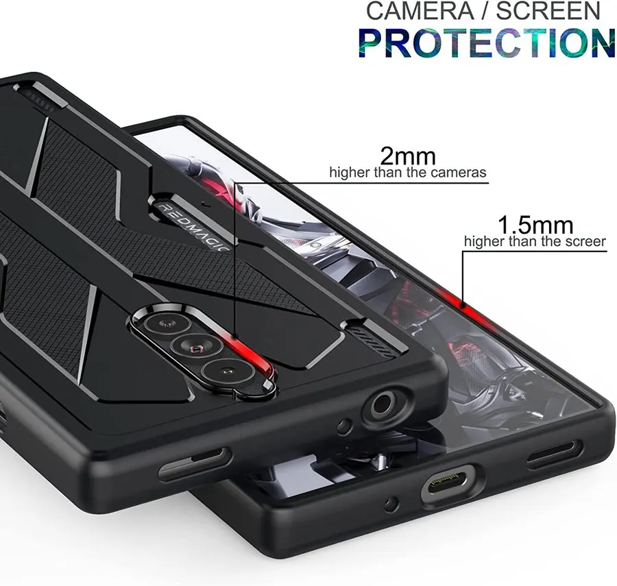 Fit Red Magic 8 Pro Cases Flexible TPU Cover Anti-Scratches Shockproof Case for Nubia Red Magic 8s Pro Cover