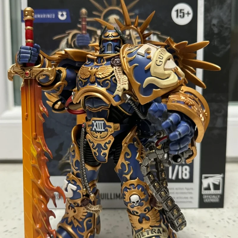 JOYTOY Primarch Roboute Guilliman 1/18 Action Figure Warhammer 40K Ultramarines Game Figure Soldier Model Doll Collect Toy Gifts