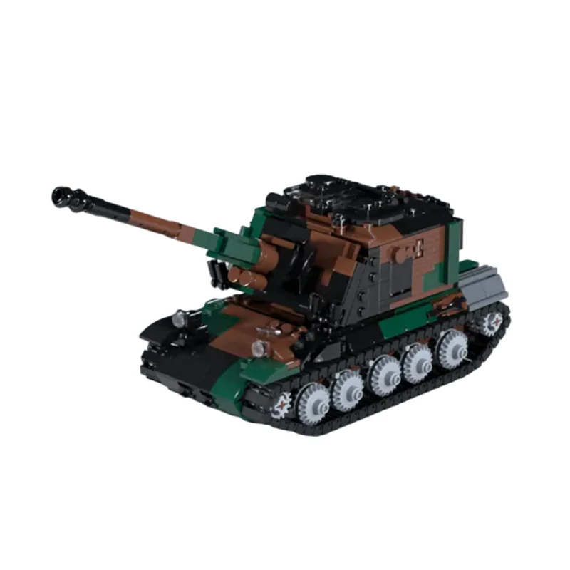 Self-Propelled Howitzer Model MOC Building Bricks War Equipment Modular Technology Gifts Holiday Assemble Children Toys Suit