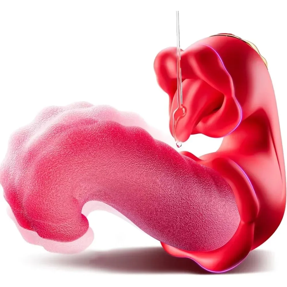 Simulated tongue erotic tongue lick stir of the clitoris stimulat the G-spot achiev climax strong vibration insertable adult toy