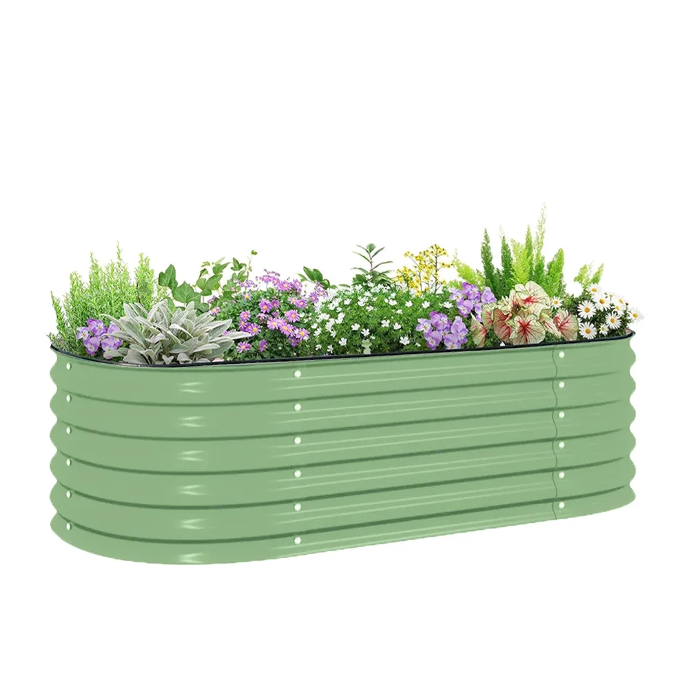 

Garden Raised Garden Bed Kits Metal Raised Planter Bed For Vegetables Flowers Ground Planter Box