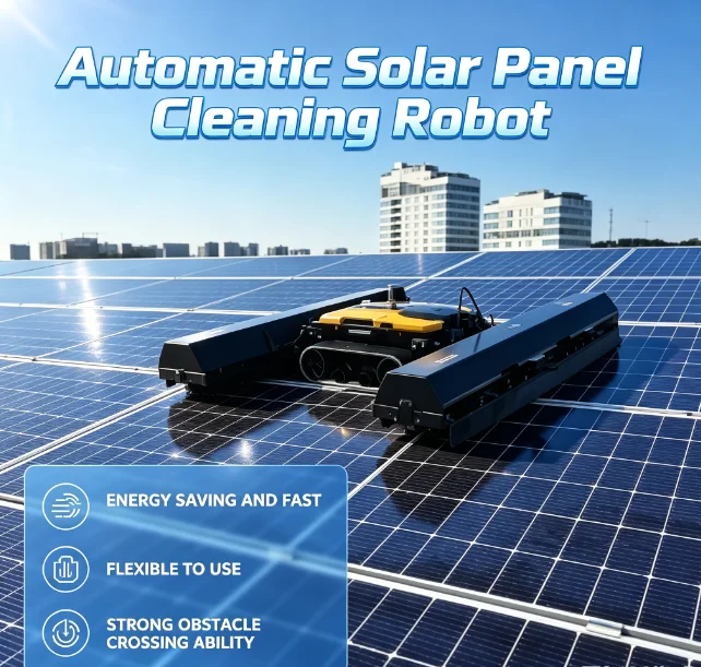 Efficiently Clean Solar Panels Equipment Intelligent Anti-fall Photovoltaic Cleaning Robot