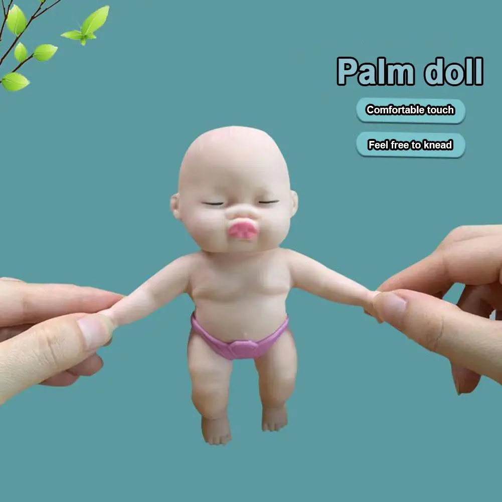 8/14cm Funny Decompression Artifact Toy Palm Doll Pinch Joy Slow Rebound Doll TPR Trick Release Decompression Stress Relief Toys