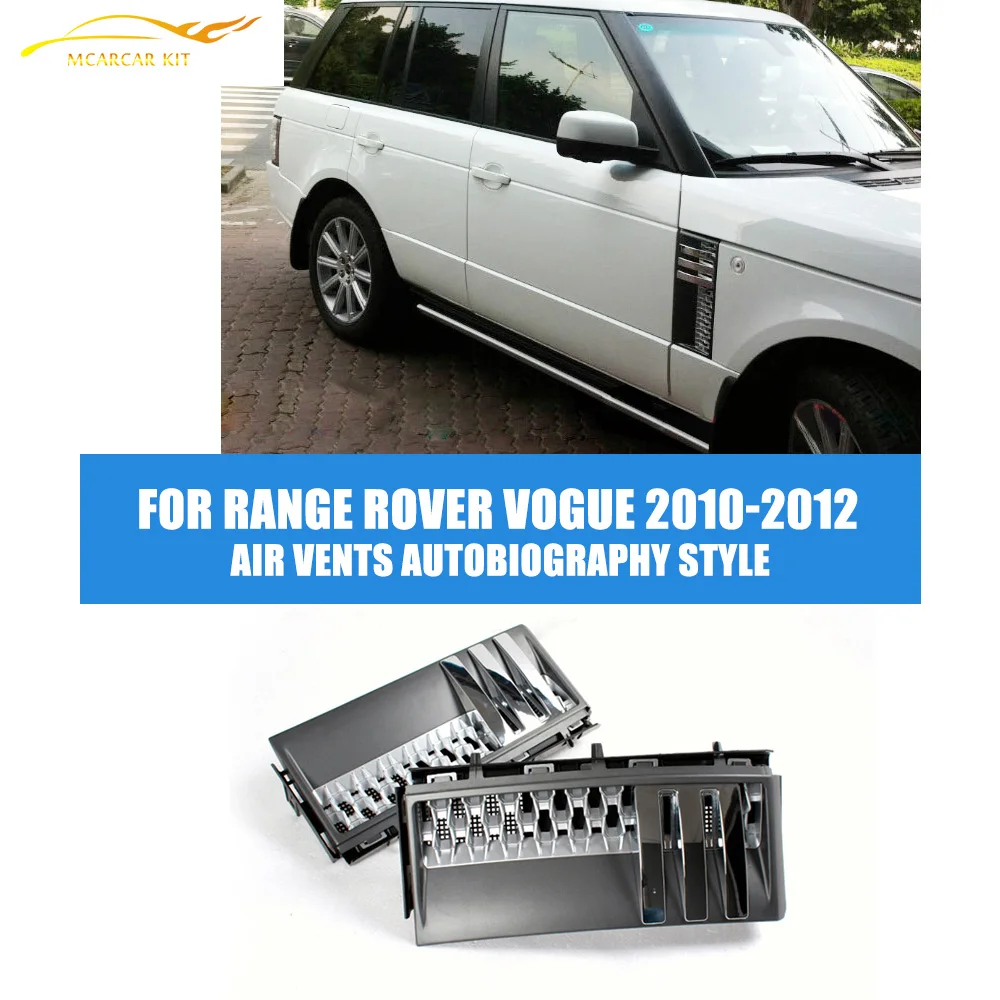 ABS Auto Car Side Air Vents Fit For Land Range Rover Vogue L322 Facelift 2010-2012