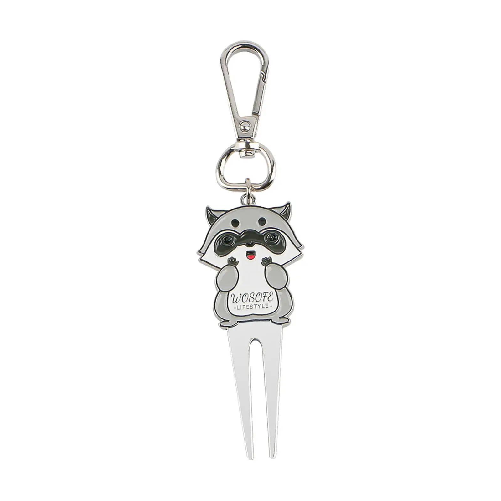 Strumento di riparazione per divot da golf Forchetta verde per riparazione fairway, forchetta da golf compatta portatile per riparazione prato per regalo di compleanno all'aperto