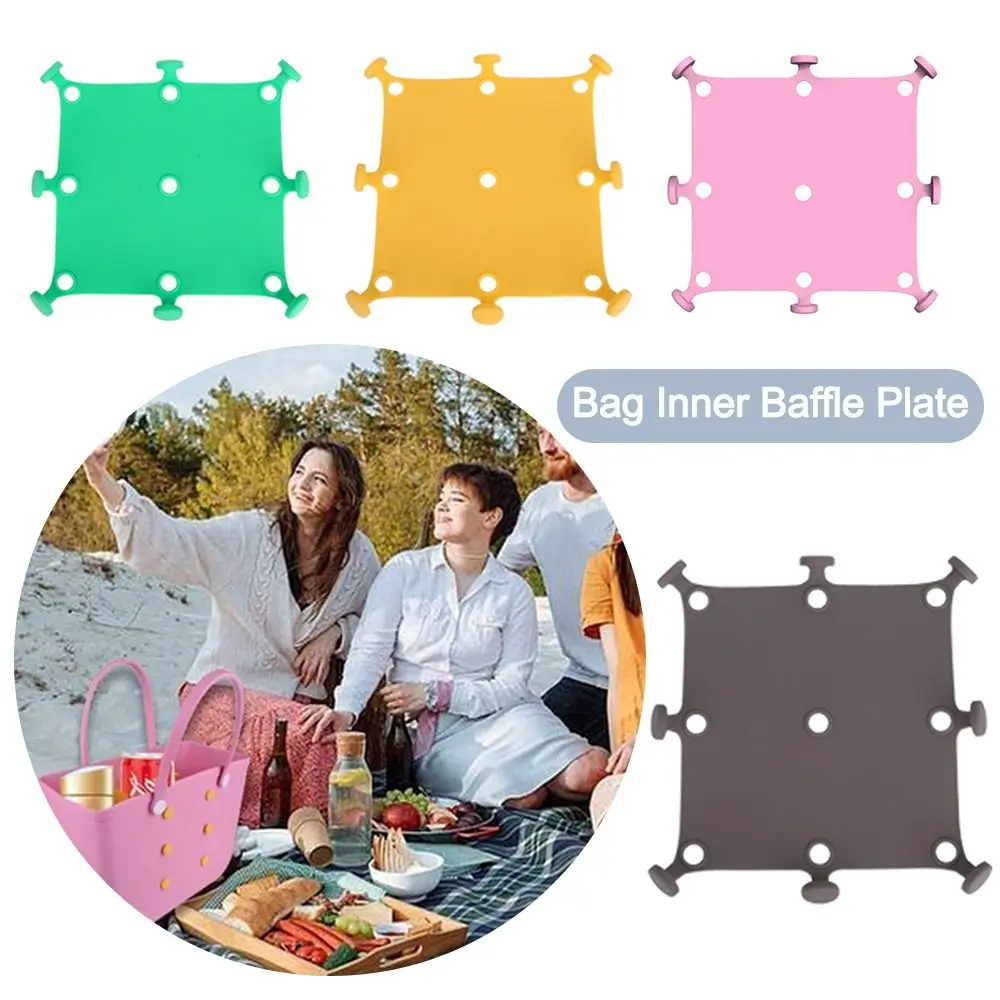 Soft Beach Bag Organizer Silicone Easy to Clean Bag Inner Baffle Plate Waterproof Bag Divider Board for Bogg Bag for Bogg Bag