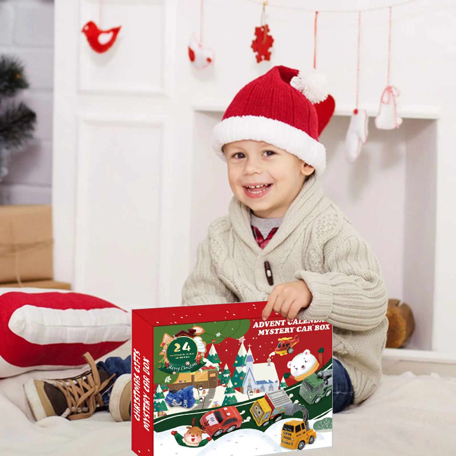 Ensemble de minuterie de sable, compte à rebours de noël, boîte de calendrier de l'avent, jouet Surprise de 24 jours, poupées de déballage pour enfants, minuterie amusante, horloge numérique