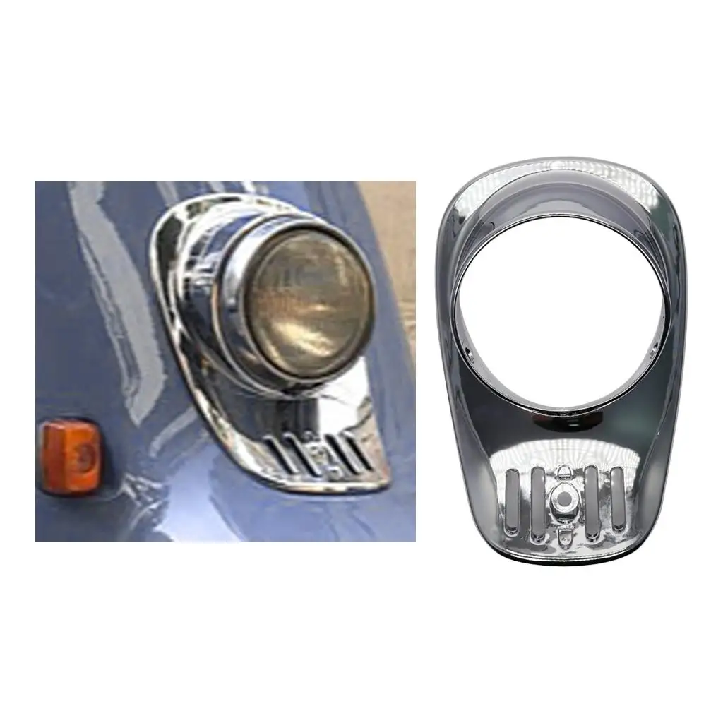 Motorcycle Headlight Cover Decoration Cover Plating Shell for Julio AF52 Scooter