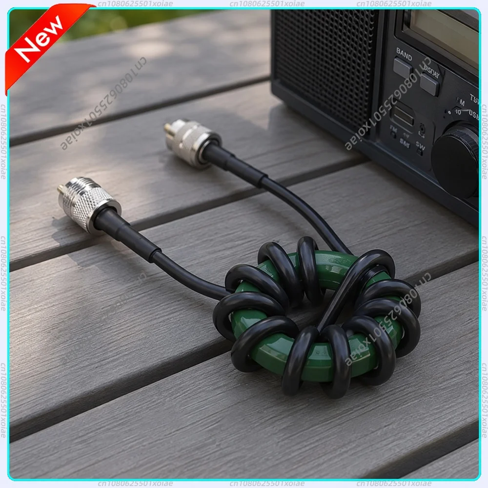 1.8-30MHz HF Choke Balun Nickel Zinc Ferrite Core Shortwave Choke Coil for Ham Radio Shortwave Communication Antenna EMI