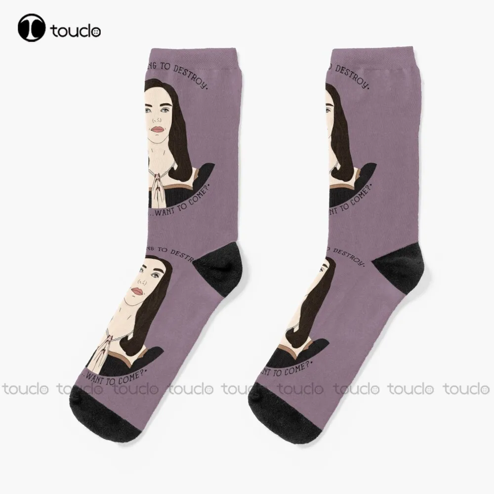 Drusilla Btvs Giles Buffy Buffy The Vampire Slayer Socks Men'S Novelty Socks Christmas New Year Gift Street Skateboard Socks Art