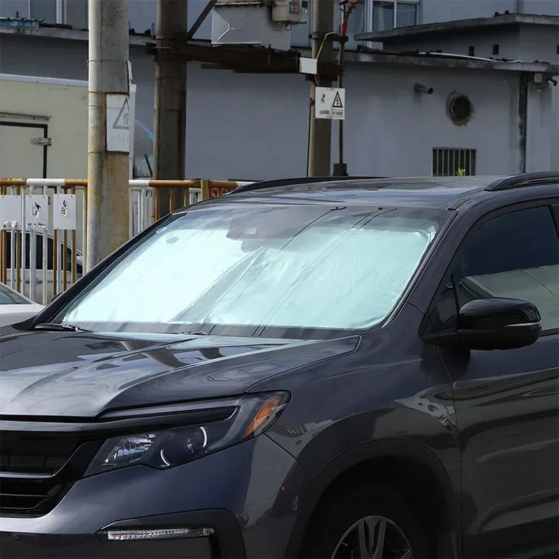 

Солнцезащитный козырек на лобовое стекло для Honda Pilot 2016-2022, серебристый, автомобильный аксессуар для защиты от солнца, для салона автомобиля