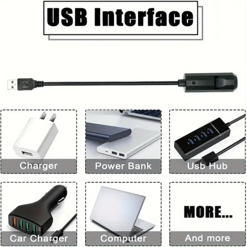 Proyector LED de Navidad Luz USB 3 patrones de proyección - Luz nocturna USB ajustable para decoraciones de festivales