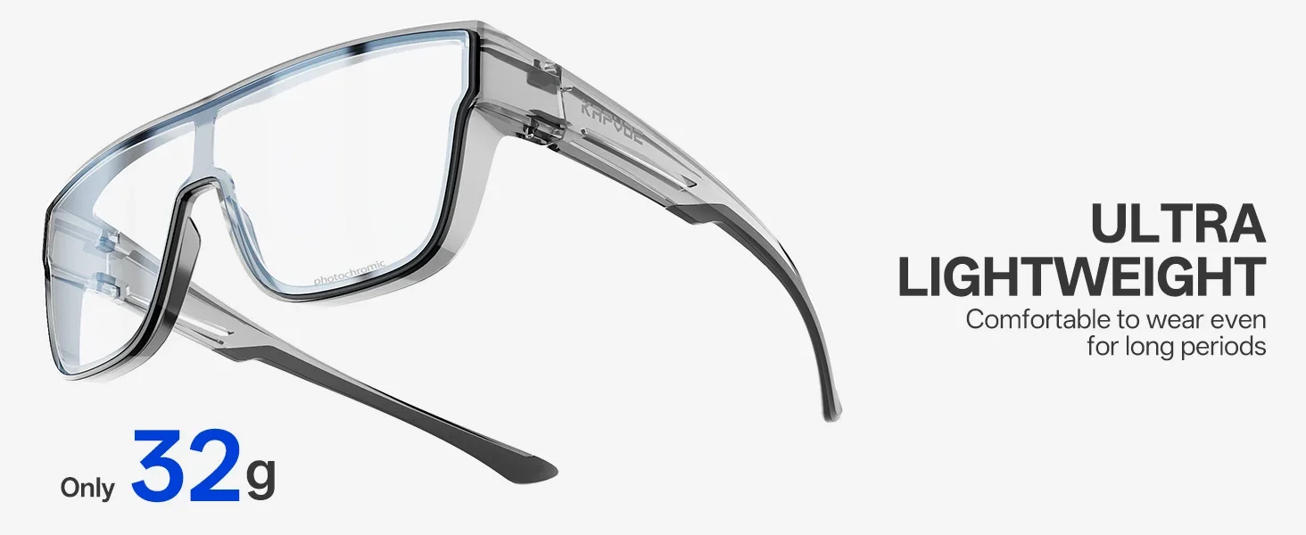 KAPVOE Neue Fitover Sonnenbrille UV400 Schutz Über Brille Träger Übergroße Quadratische Brille Männer Frauen Radfahren Laufen Gläser – Detail 7