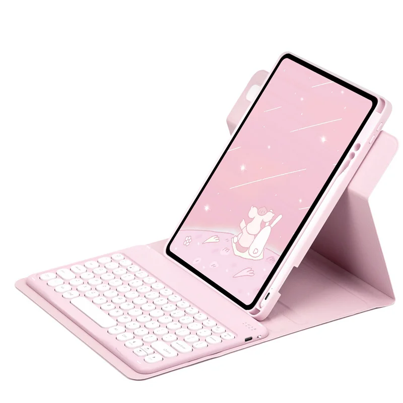 360 Rotation Case For iPad 11 10 Generation A16 2025 Teclado Cover with Pen Holder For iPad 10 9 2022 Keyboard Spanish Russian view 2