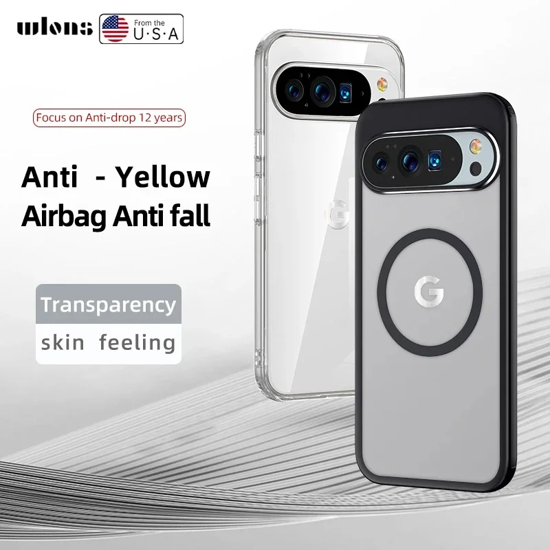 

Luxury Simple Transparent Phone Case For Google Pixel 10 Pro XL 10A 9 Pro 8 Pro 9a 8a Magnetic Charge Shockproof Protector Cover