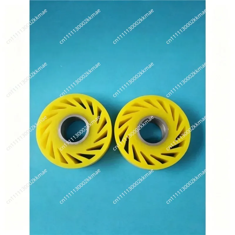 Carton machinery accessories Polyurethane sun wheel Paper feeding wheel Dragon boat rubber wheel 75 * 25 * 30 with iron core