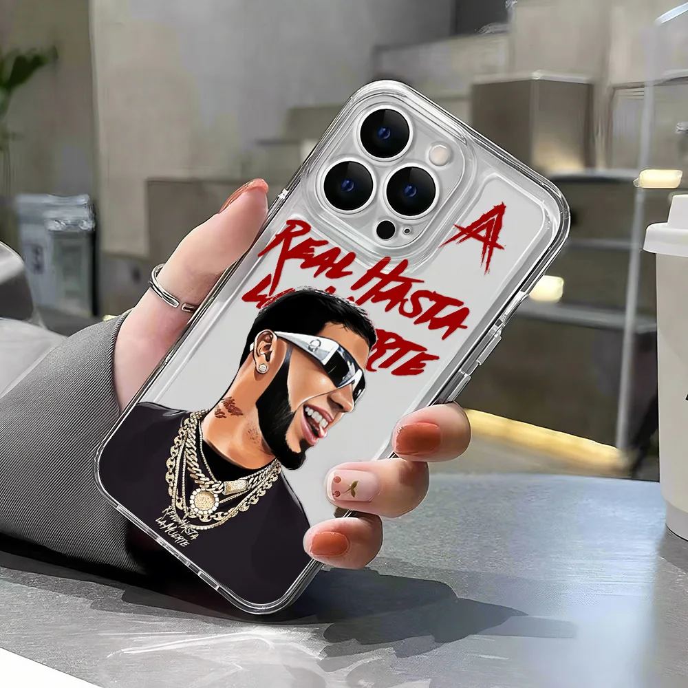 Anuel AA Rapperร้อนกันกระแทกซิลิโคนนุ่มสําหรับiPhone 11 15 12 iPhone 14 13 16 Pro XS Max XR 16E 8 7 Plus SE 2020 กรณี