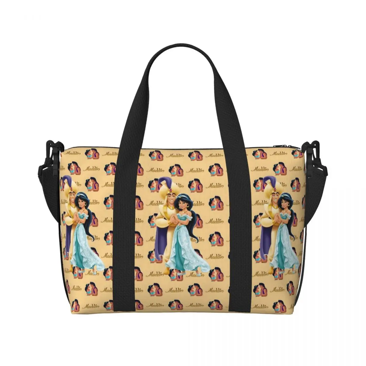 

Пляжная большая сумка Aladdin на заказ для женщин, очень большие сумки для спортзала, дорожные сумки для покупок в стиле аниме