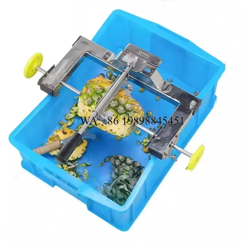 WMWMNU for JUNLAN Manual Pineapple Peeler Multifunctional Hand Operate Fruit Vegetable Peeling for Restaurant Food