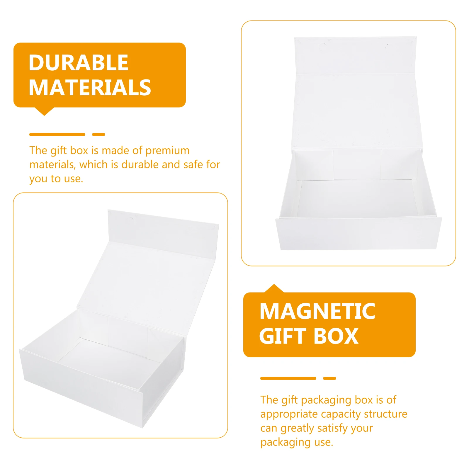 Jewelry Necklace Storage Box With Magnetic Flip Cover Cardboard Presents Packing Box Collapsible Gift Packing Boxes 26X18X7.5cm