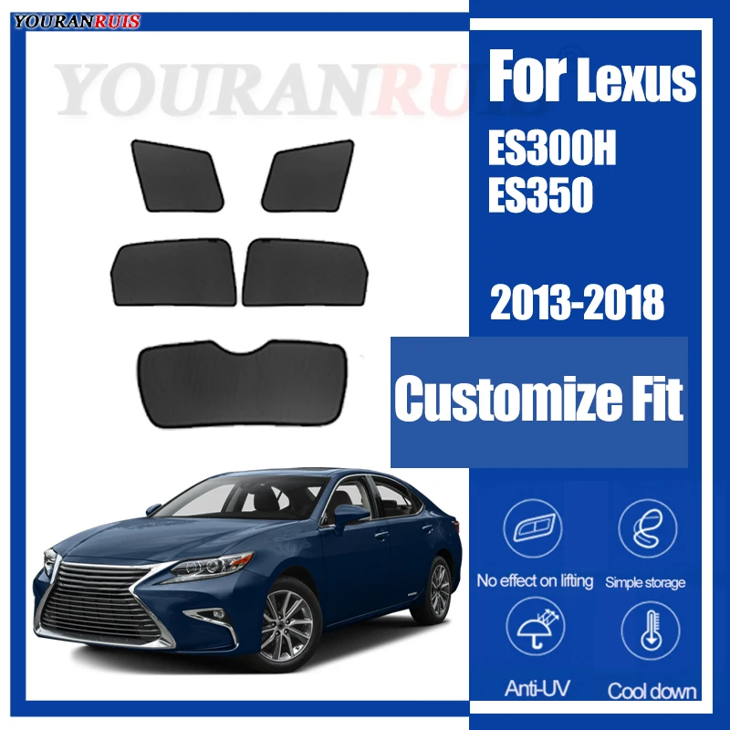 

Для Lexus ES300h ES350 седан 2013-2018 магнитный индивидуальный солнцезащитный козырек для окон автомобиля, защита от ультрафиолета, детская сетка для штор автомобиля