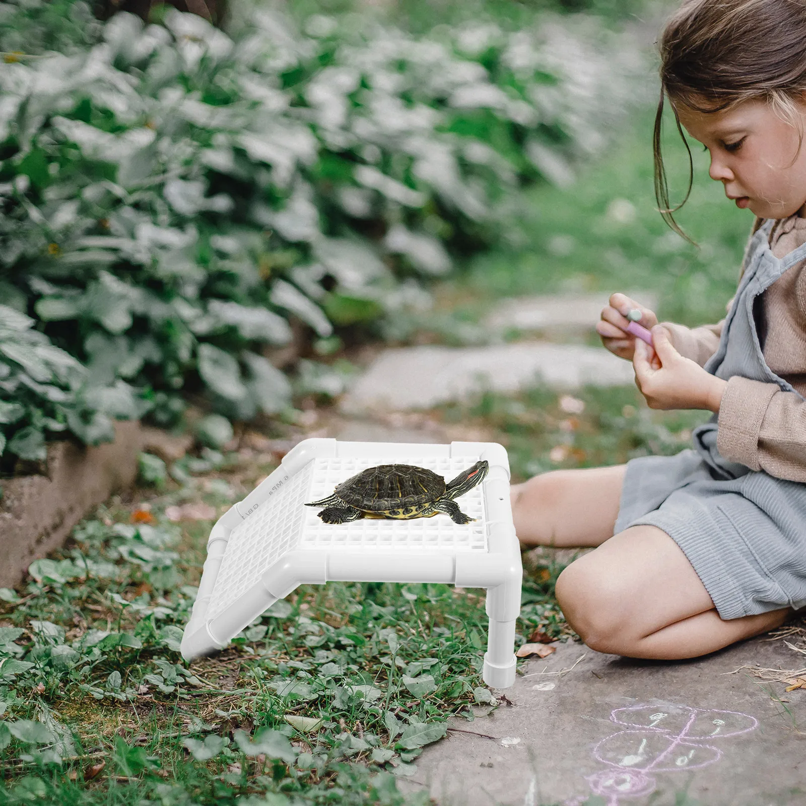 

Turtle Basking Platform Plastic Floating Island with Non-Slip Surface for Climbing Reptile Tank Accessories Aquatic Turtle