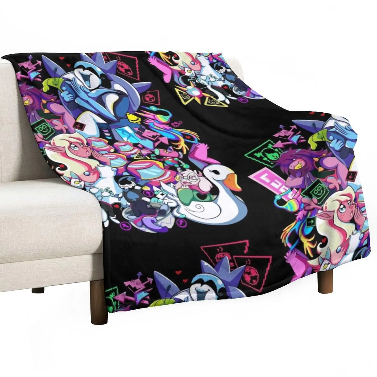 

DELTARUNE - Chapter 2 Throw Blanket Camping for winter For Decorative Sofa Blankets