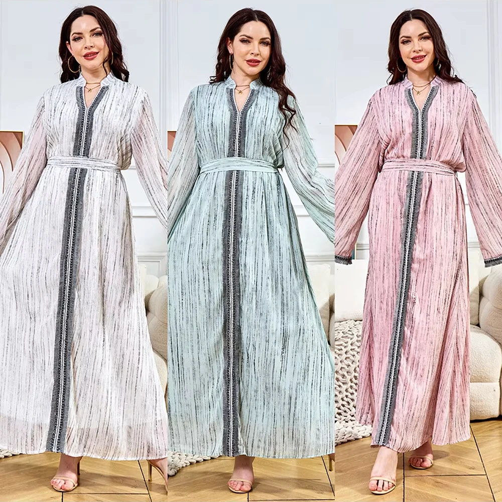 

Новое поступление, женский мусульманский халат, длинное платье, новая мода, элегантное платье со стразами, Абая, Абая, женский халат Musulmane