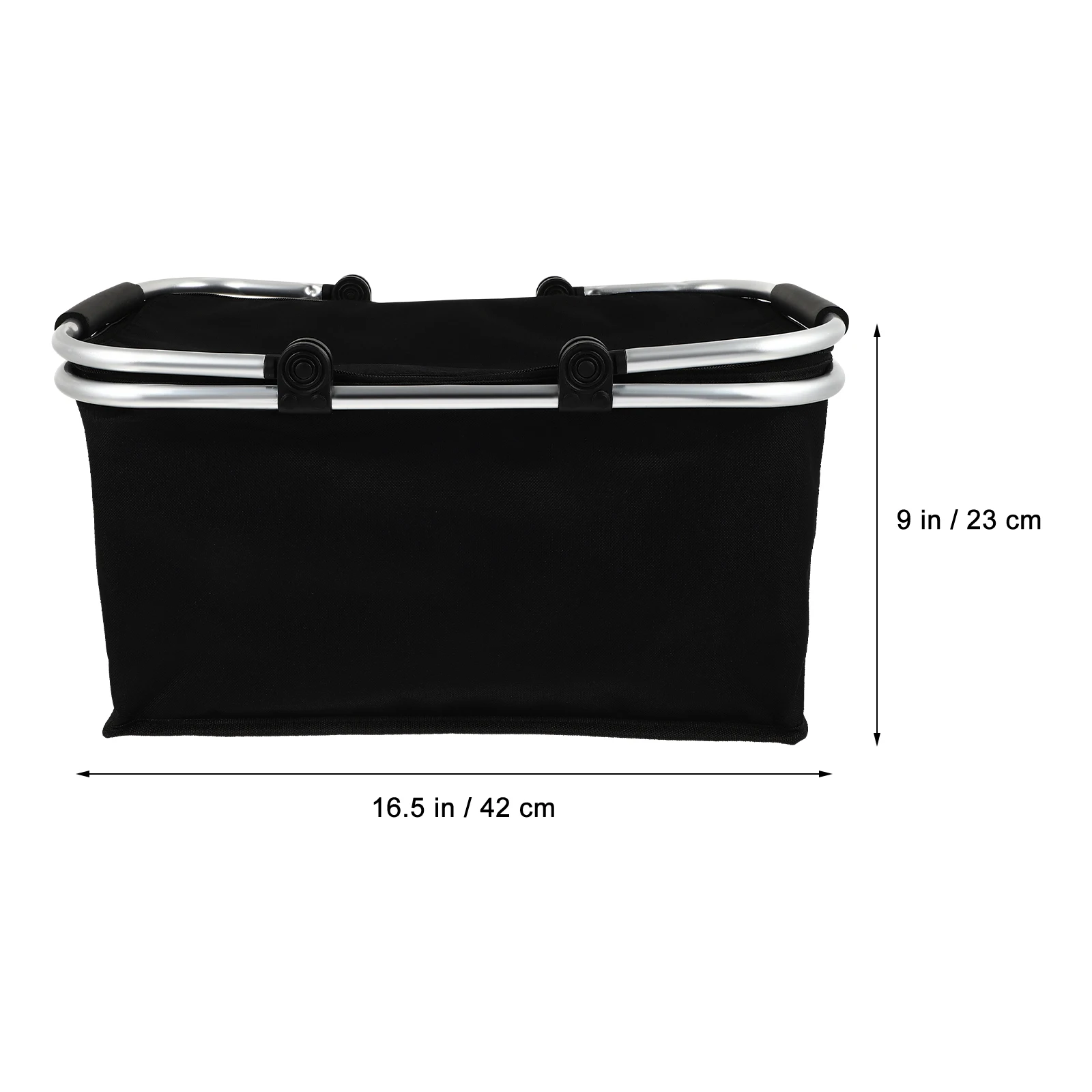 

Portable Insulated Picnic Box Large Capacity Camping Thermal Bag Heat Preservation Aluminum Frame Food Container Shopping Basket