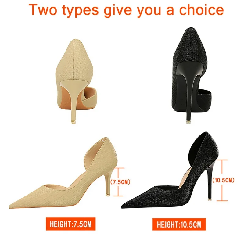 BIGTREE Weben Design Kitten Heels Frauen Pumpen Mode Spitz Dame Stiletto Low Heels Schuhe Große Größe 34-43