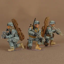 1/35 Die-cast Resin Soldier Model US Army 82 Air Force Pursuers 3 Soldiers Unpainted Free Shipping