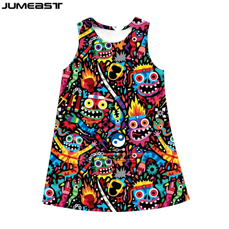 

Jumeast Y2k Women 3D Female Dresses Creative Cartoon Cute Streetwear Funny Summer Fashion Sleeveless Dress Suspender Nightdress