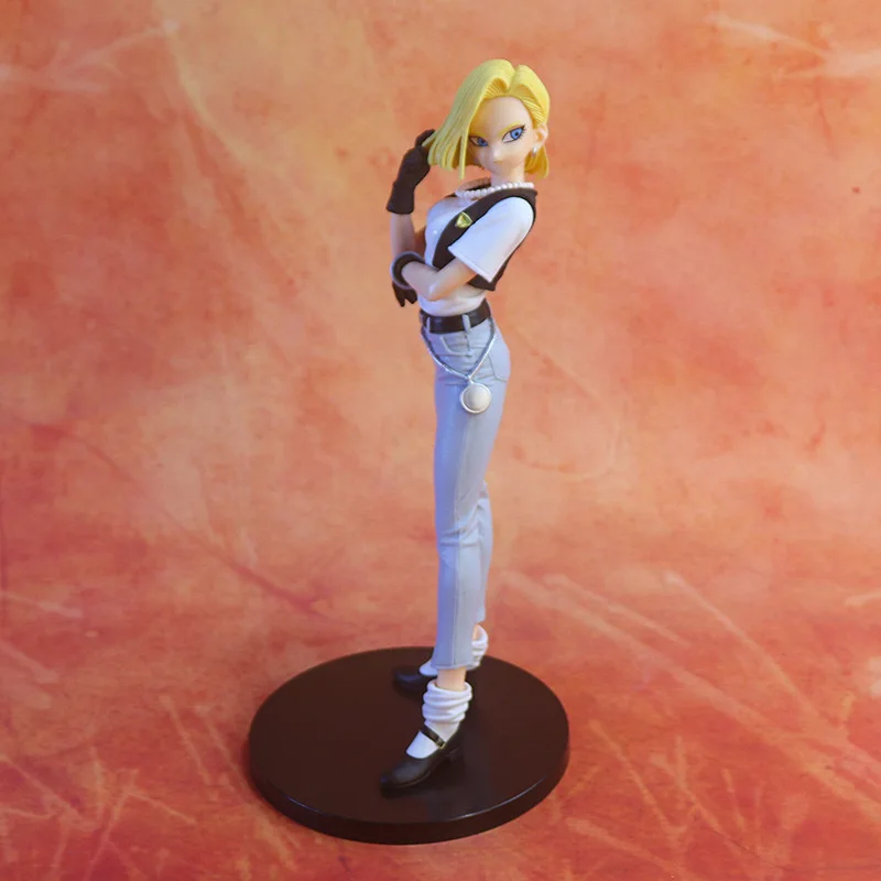 25cm figurka Z Dragon Ball Z nr 18 Lazuli Android 18 Anime Z PVC figurka zabawka akcji statuetka Modle lalka figurma prezent