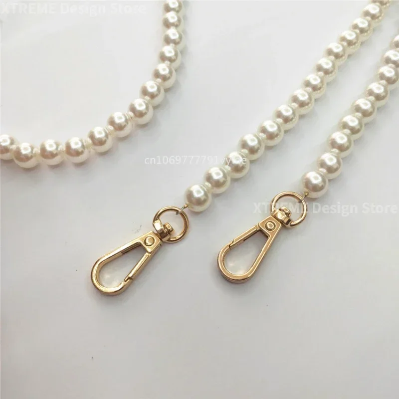 40-130cm Pearl Wrap Chain Wrap Chain Hand held Pearl Jewelry 10mm Pearl Woven Wrap Strap Bag Parts Accessories