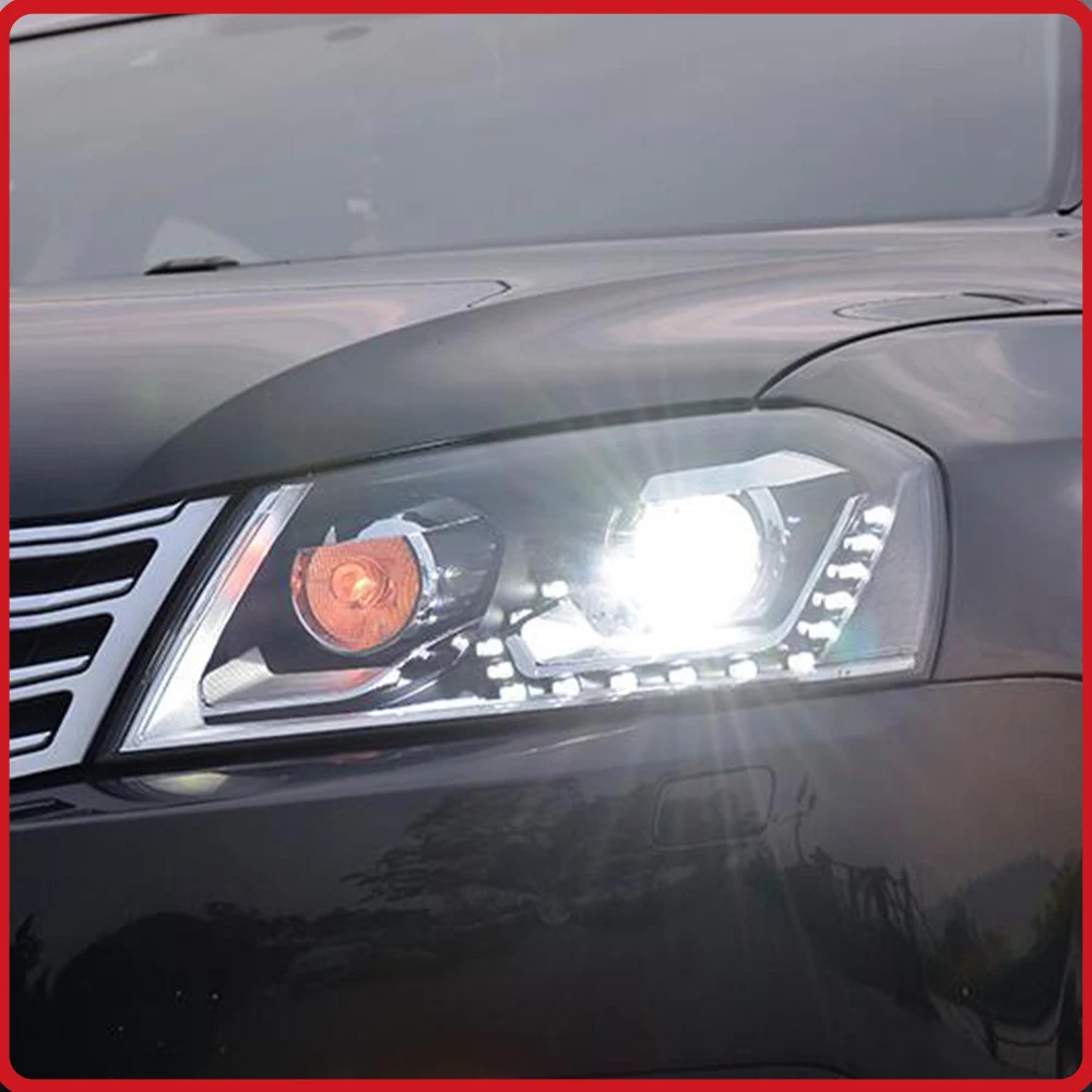 Car Front Lamps For VW Magotan B7 2012-2015 Headlights Assembly Upgrade LED Tears Eye Style Blink Signal Light Plug and Play
