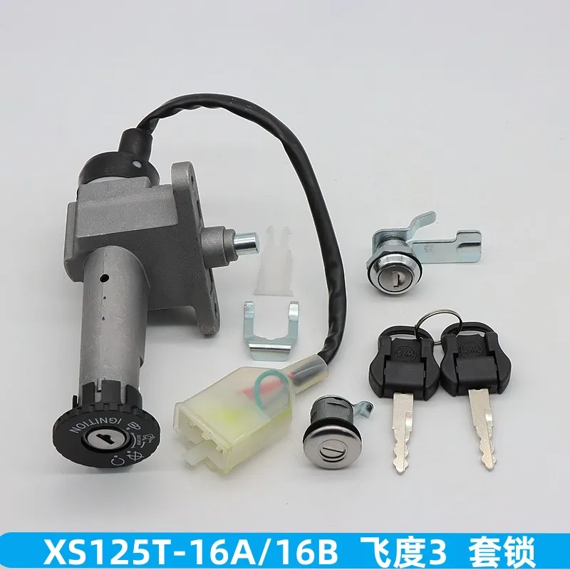 For Sym Jet 14 125 / 50 / 200 XS125T-16A Xs125t-17a Motorcycle Electric Door Lock Set Lock Key Ignition Switch Lock