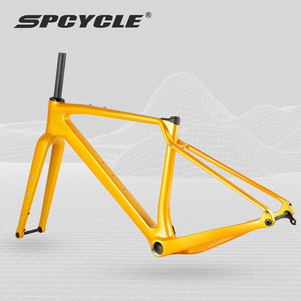 2024 New T1000 Carbon Gravel Frame 700*47C Cyclocross Bike Frame T47  Disc Brake Gravel Bike Frameset Road Bike Frame