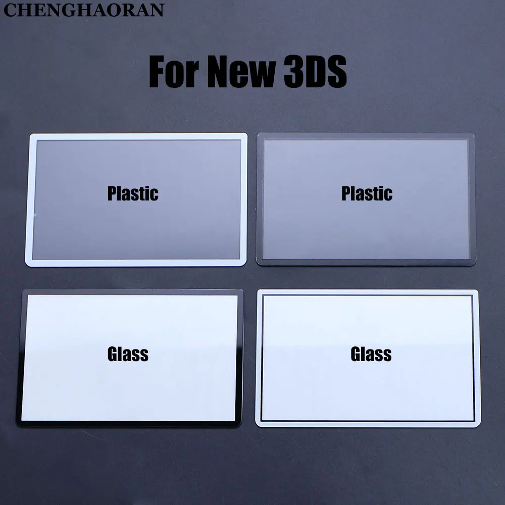 

Plastic/Glass Upper LCD Screen Lens Replacement For New 3DS New3DS Game Console Top Screen Frame Lens Cover