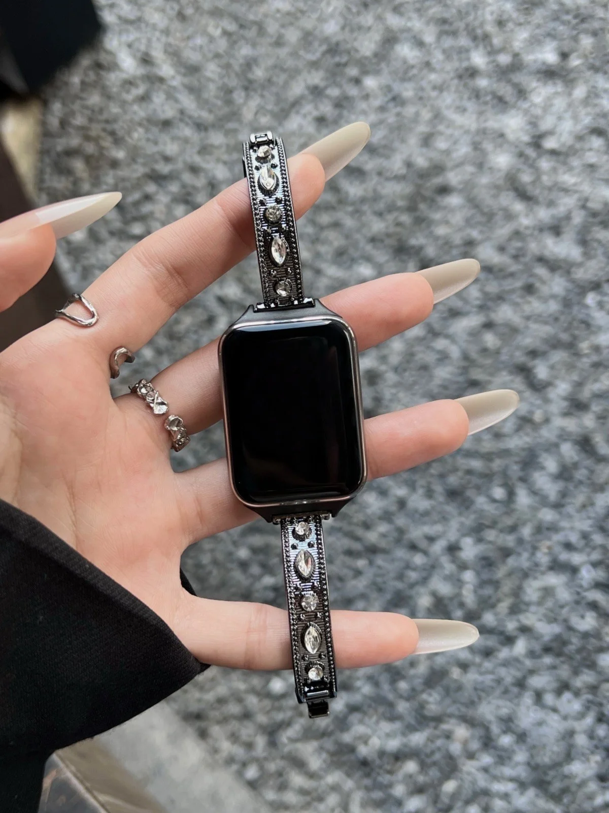 

Buchi style diamond studded compatible iWatch strap 38mm 40mm 41mm 42mm 44mm 45mm 49mm fashionable strap