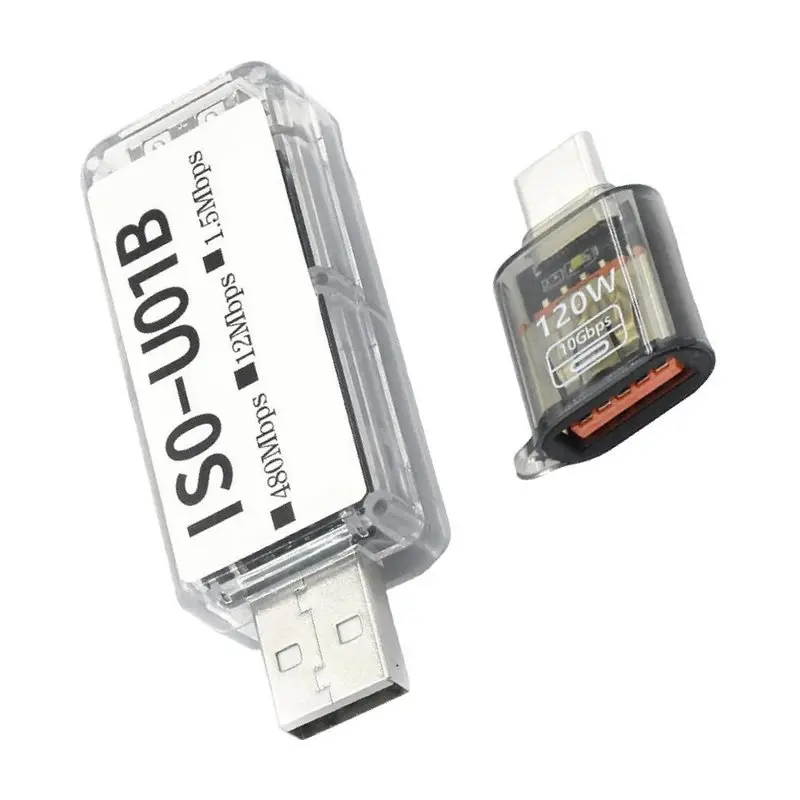 ABUO-USB 2.0 Isolator ADUM3165 For DAC Audio Ground Loop Eliminator Filter USB Adapter 120W Charging